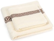 Set de prosoape Greek, crem, 50 x 90 cm, 70 x 130 cm