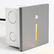 Emithor 70428 - LED lampă scară cu senzor LINE LED/1W/230V 4000K gri