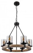 Suspensie vintage 6 becuri E27 Lila 15555-6H Globo