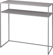 Masă consolă gri deschis din metal 35x85 cm Fera – Blomus
