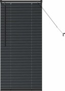 vidaXL Jaluzele venetiene Manual Negru 130 x 60 cm Aluminiu