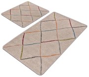 Covorașe de baie bej 2 buc. 60x100 cm – Mila Home