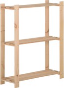 vidaXL Raft depozitare 3 niveluri, 60x28,5x90 cm, lemn masiv de pin