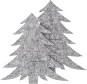 Orion Pungă pentru tacâmuri Stromek gri, 18 x 18cm, set de 2 bucăți