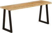 vidaXL Banchetă cu margini naturale 105 cm, lemn masiv de mango