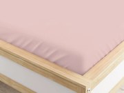 Cearceaf cu elastic din microfibra roz antic 180 x 200 cm