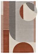 Covor roșu-gri 160x230 cm Gaia – Universal