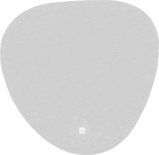 Oglindă lemn masiv cu iluminare LED si acționare touch 58x58cm