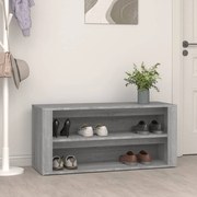 vidaXL Pantofar, gri beton, 100x35x45 cm, lemn compozit