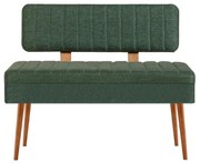 Bancă matlasată VINA 85x105 cm verde/pin atlantic