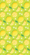 Uscare rapida prosop plaja LEMONS 100x180 cm verde, 100% microfibra