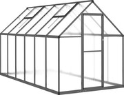 vidaXL Sere cu cadru de bază, antracit, 334x169x195 cm, aluminiu