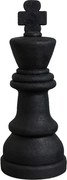 Decorațiune rege de șah din rășină, H56 cm