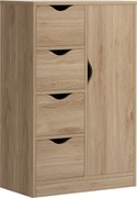 HOMCOM Dulap Mic Baie Dulap Baie Modern Practic 2 Niveluri | Aosom Romania
