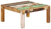 vidaXL Măsuță de cafea, 80x80x40 cm, lemn masiv reciclat