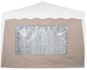 Perete lateral de schimb pentru cort cu fereastră - bej