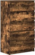 vidaXL Dulap cu sertar, stejar fumuriu, 60x36x103 cm, lemn prelucrat