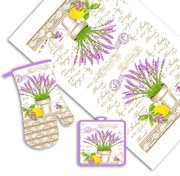 Set de bucătărie LAVANDĂ, 3 piese