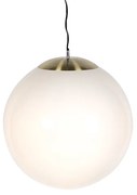Lampă suspendată scandinavă din sticlă opal 50 cm - Ball 50