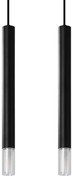 Lustră pe cablu VIZIER 2xG9/40W/230V neagră Sollux SL.0961
