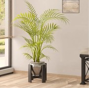 Suport ghiveci Anca, din metal, culoare negru