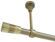 Galerie simpla prindere tavan fara inele VALEO 19 MM aur antic (Alege marime: 120 cm)