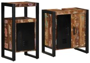 vidaXL Set de mobilier pentru baie 2 pcs Maro Lemn masiv reciclat