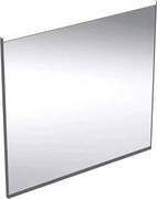Oglinda cu iluminare si dezaburire Geberit Option Plus Square 75 cm negru - aluminiu eloxat