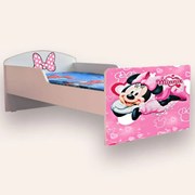 Pat Fete Minnie Mouse Mare 2-12 Ani Simplu Cu Saltea Inclusa 160x80 Cmg43805441229057