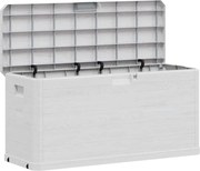 vidaXL Ladă de depozitare pentru grădină, 280 L, gri deschis
