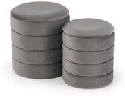 Set 2 buc. taburete Pachio (gri). Promo -6%. 1092549