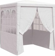 vidaXL Cort petrecere profesional cu pereți, alb, 2,5 x 2,5 m 90 g/m²