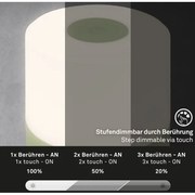 Lampă LED reîncărcabilă dimabilă de masă Briloner 7461019 LED/2W/5V IP44 verde