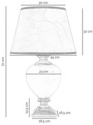 Lampă de masă ONLI AMADEUS 1xE27/15W/230V 72 cm verde/auriu