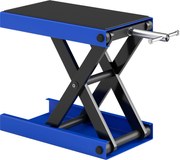 DURHAND Suport pentru Ridicarea Motocicletelor și Bicicletelor Antiderapant max 500 kg cu Înălțime Reglabilă, Suport Pliabil din Metal și Cauciuc, pentru Garaj, 41,5x23,5x10-37 cm, Albastru și Negru | Aosom Romania