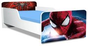 Pat Copii Spiderman 7 Model Creativ 2-12 ani Cu Saltea Inclusa 160x80 Cm  Ptv5566