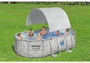Bestway Copertină pentru piscină supraterană, alb