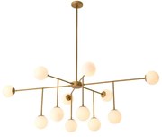 Lustra moderna cu 12 surse de lumina design LUX Aram