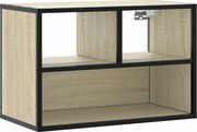 vidaXL Dulap TV, stejar sonoma, 60x31x39,5cm, lemn prelucrat și metal