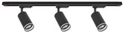 Spot pentru șină PIPE 3xGU10/10W/230V negru