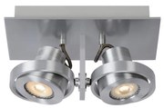 Lucide 17906/10/12 - Lampa spot LED LANDA 2xGU10/4,5W/230V crom