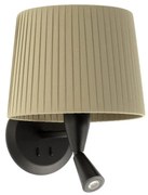 Aplica moderna design elegant SAMBA reader LED negru/verde