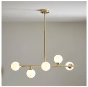 Endon 101347 - Lustră OTIS pe tijă, 5x G9, 3 W, 230 V, auriu