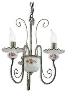 Candelabru clasic cu 3 brate realizat manual din ceramica SANREMO