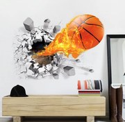 Sticker perete Basket Ball 3D 50 x 70 cm