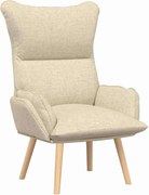 vidaXL fotoliu Crem 69 x 74 x 93 cm Țesătură și placaj