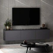 Comoda TV, Hanah Home, Neon, 160x35x32 cm, Antracit