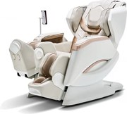 ROVO Luxury 4D - Fotoliu de Masaj Premium 4D, Design Space Walking, Brațe de Masaj Extensibile, Senzori Detectare Obstacole, Încălzire Spate și Gambe, Bluetooth, Bej