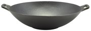 Wok din fontă 31x8 cm – Perfect Home 12137, mic, robust, ideal pentru prăjire rapidă și gătit asiatic pe toate tipurile de plite