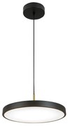 Pendul LED Diametru 40cm, Negru, 18W BLACK-BRUSHED BRASS ZB-25145